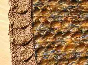 Close-up of Leaf Shawl