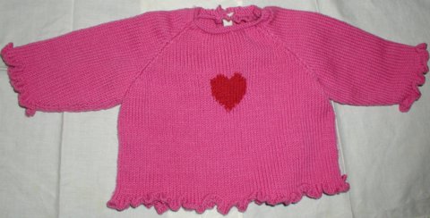 Pink Heart Sweater