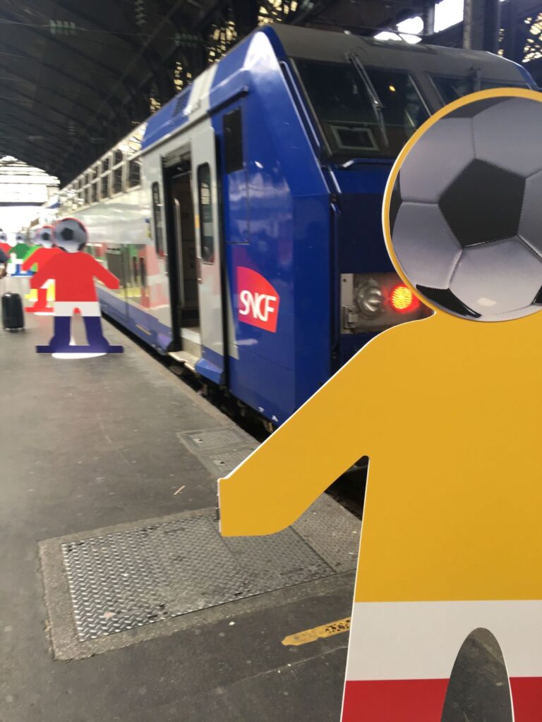 The Soccer Train to Le Havre from Paris, June 20, 2019