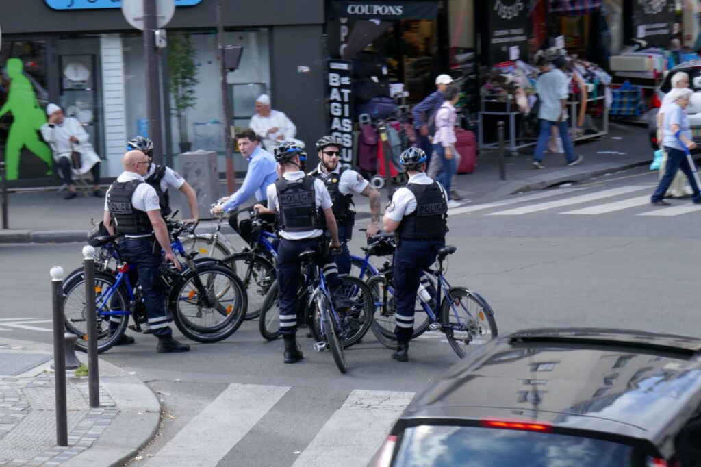 Police on Bikes, Paris, June 19, 2019