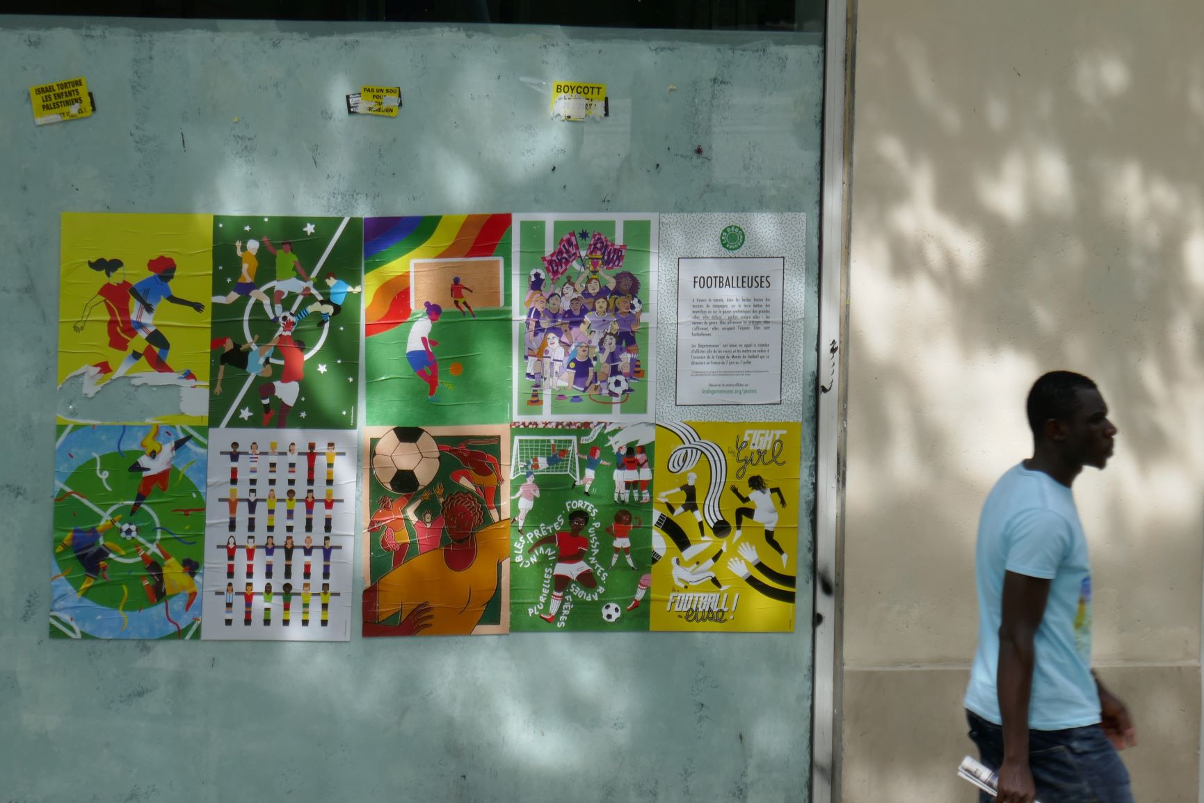Women's World Cup posters in Paris, June 19, 2019