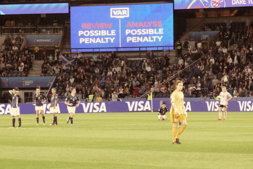 "VAR" takes over the game, Scotland v Agentina, Paris, June 19, 2019