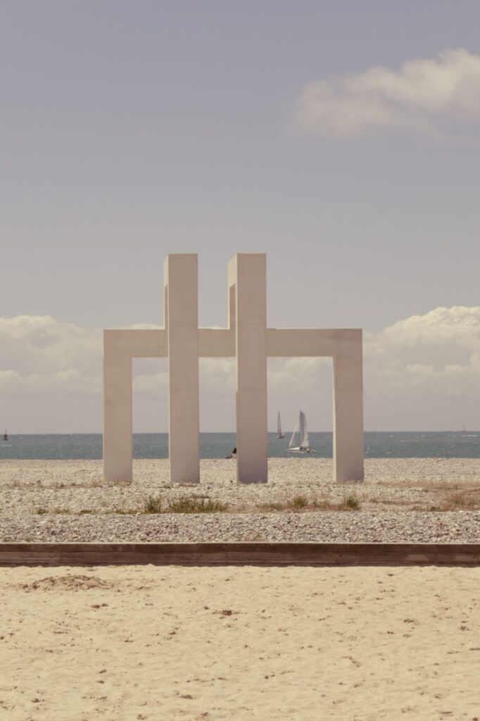 Art Installation on Le Havre Beach, June 21, 2019