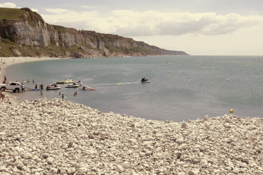 Beach Area Near Cap d'Antifer, France, June 22, 2019