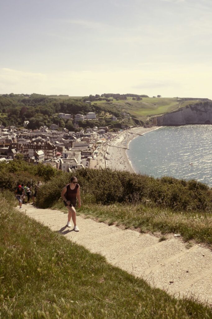 The Walk up from Town, Étretat, France, June 22, 2019