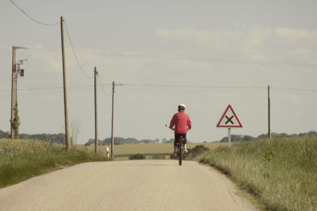 Man Cycling, France, June 22, 2019