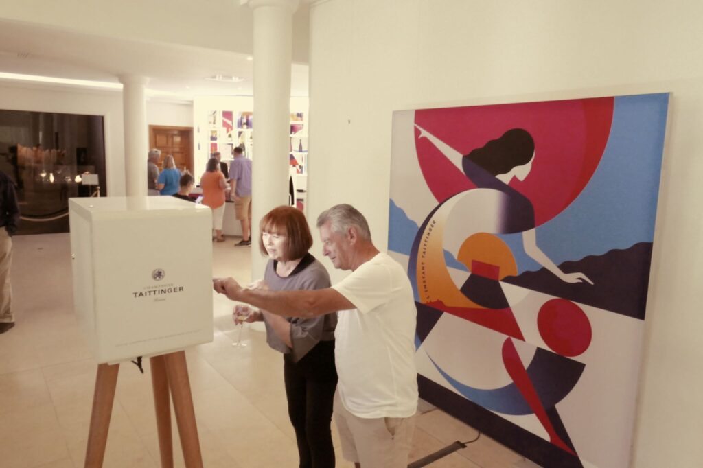 Selfie Station at Taittinger, June 23, 2019