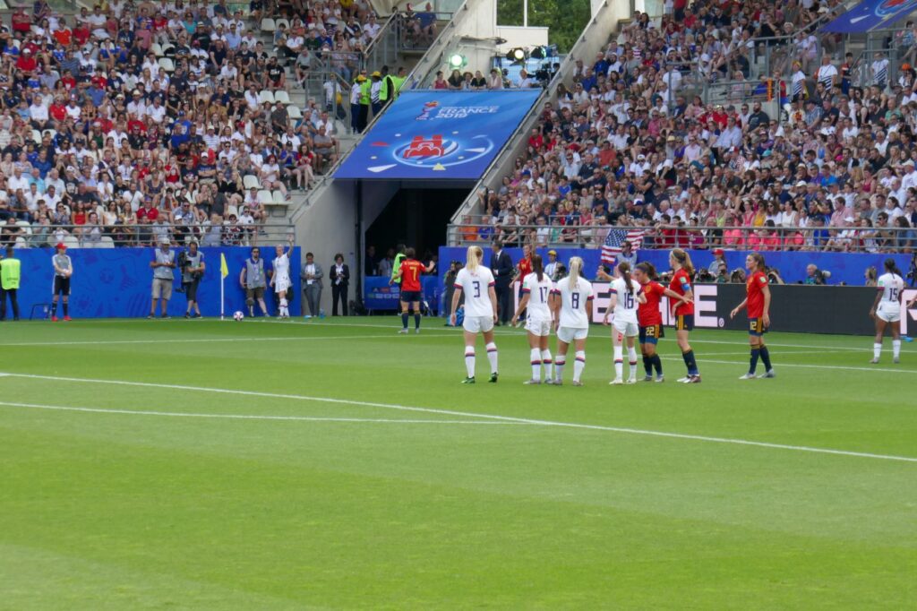 Megan Rapinoe Corner Kick, USWNT v Spain, Reims, June 24, 2019