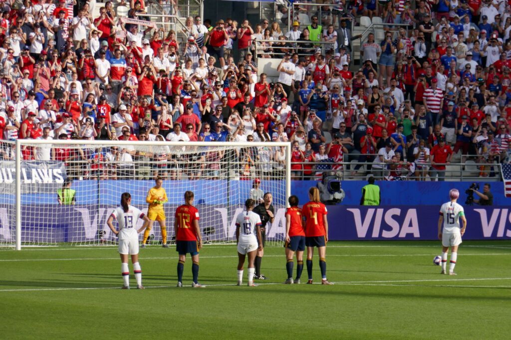 Rapinoe Penalty Kick, USWNT v Spain, Reims, France, June 24, 2019