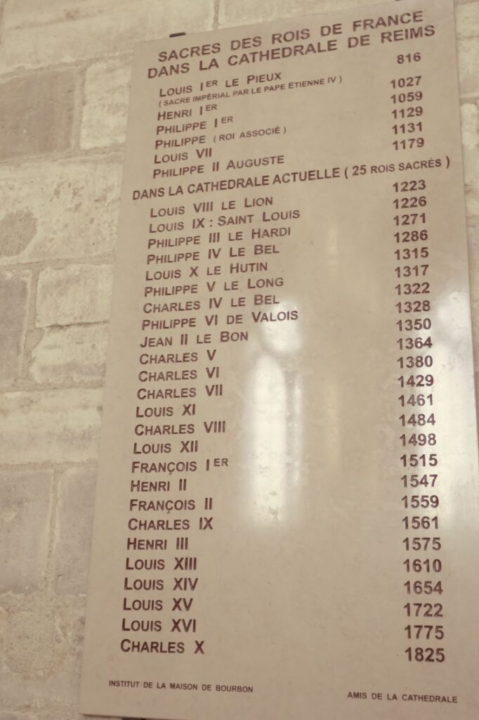 List of Coronations at Reims Cathedral, June 25, 2019