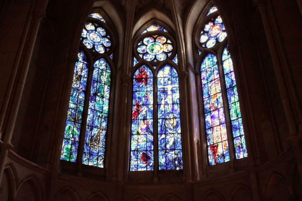Stained Glass at Reims Cathedral, June 25, 2019