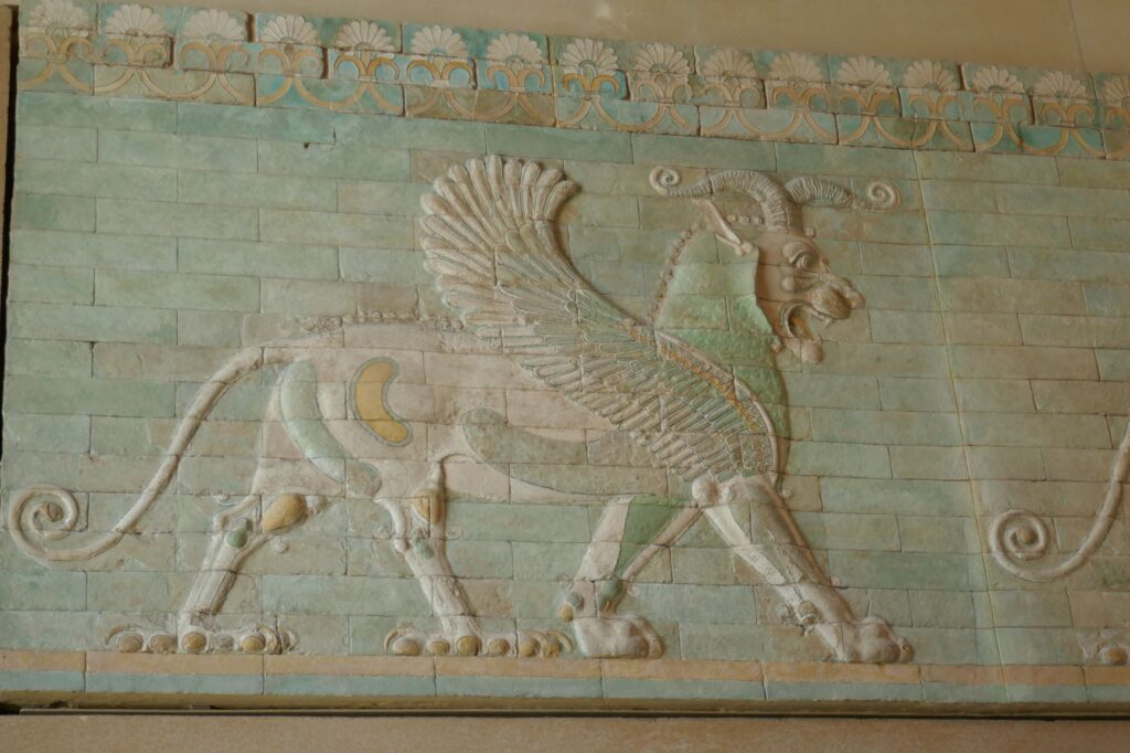 Ancient Persian Tiles at the Louvre, June 27, 2019