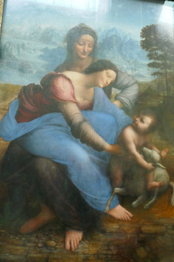 St Anne by Leonard da Vinci, at the Louvre, June 27, 2019