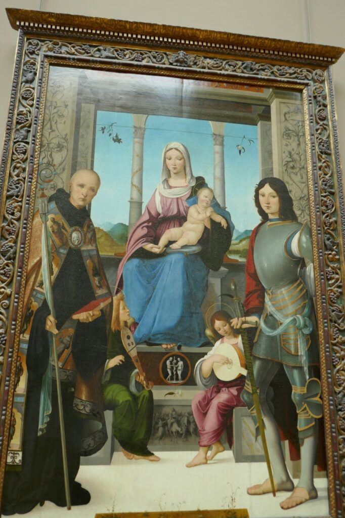 Painting by Francesco Marmitta at the Louvre, June 27, 2019