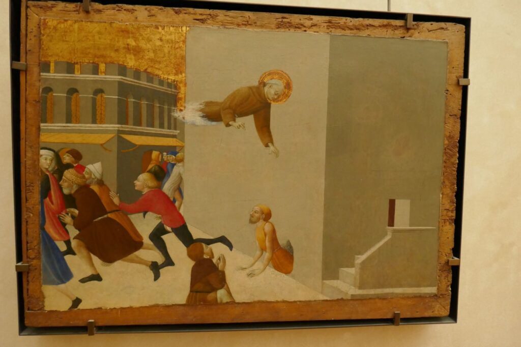 Painting by Sassetta at the Louvre, June 27, 2019