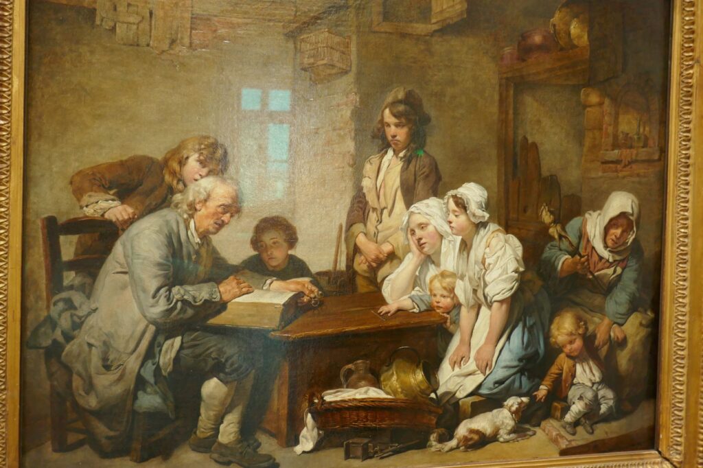 The Lecture of the Bible, Jean Baptiste-Greuze, at the Louvre, June 27, 2019