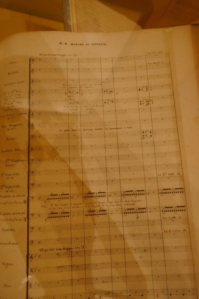 Original Score by Berlioz for Symphonie fantastique, Petit Palais, Paris, June 29, 2019
