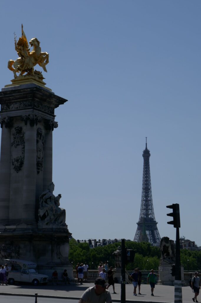 View of the Eiffel Tower from Petit Palais, June 29, 2019